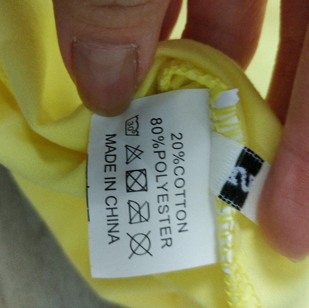 Yellow with pink lace detail bodycon mini dress - Picture 12 of 15